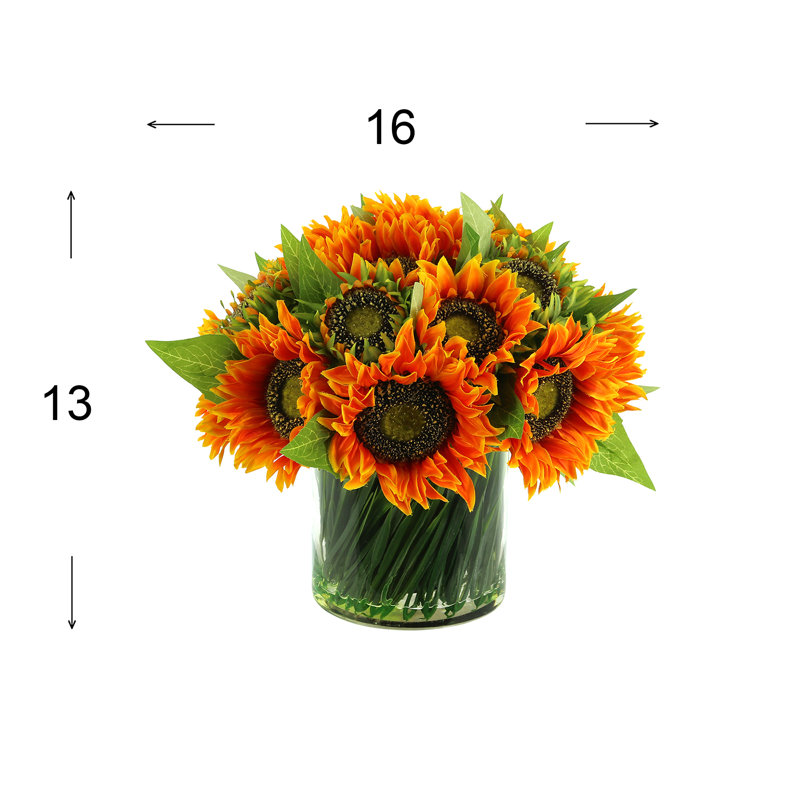 Sunflower Floral Arrangement in Vase
