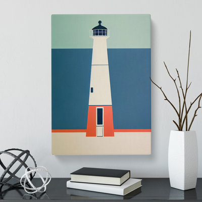 CAN-V0523-1360X Lighthouse Orphism - Wrapped Canvas Print