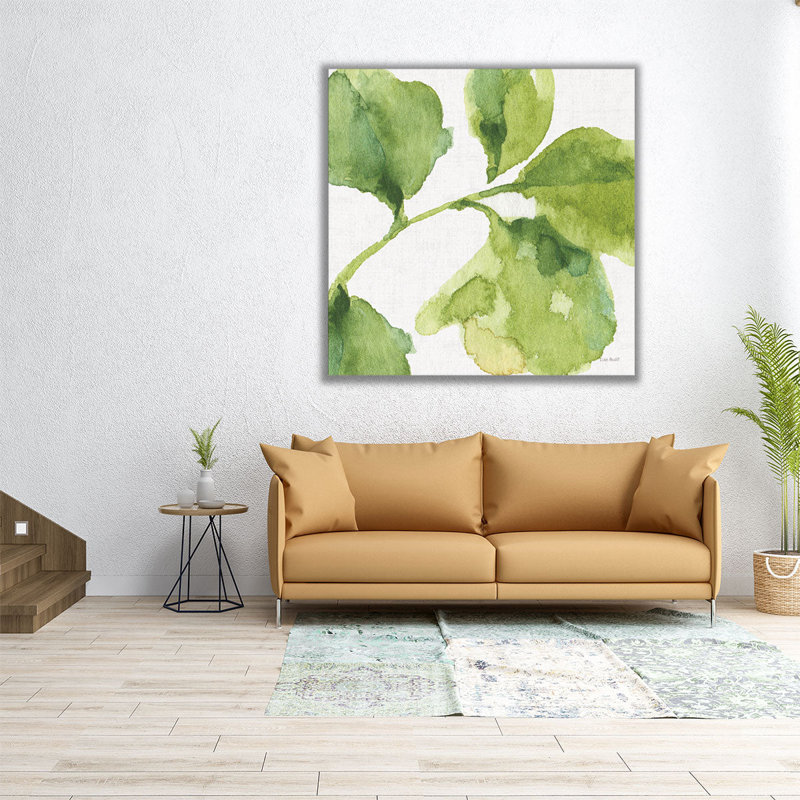 «Blue and Green Garden VII», reproduction d'art sur toile, H 12 po x l 12 po