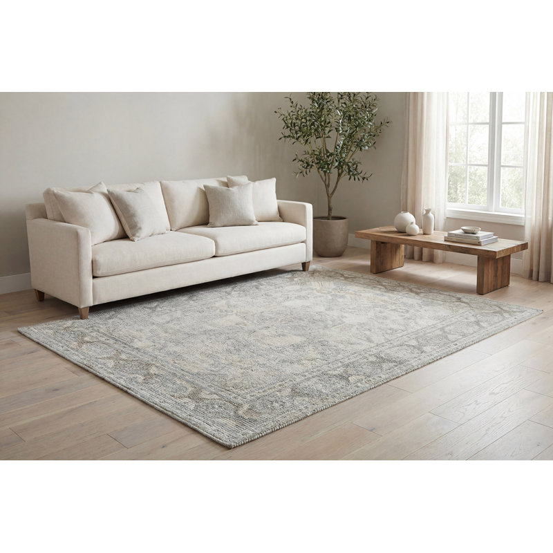 Stefano 15700-189 ivoire / beige / gris, Rectangle 9 pi x 12 pi