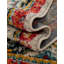 Tapis abstrait ivoire / orange Galyean-126478046-132134826