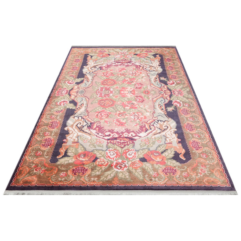 Floral Area Rug, Runner 80 x 300cm