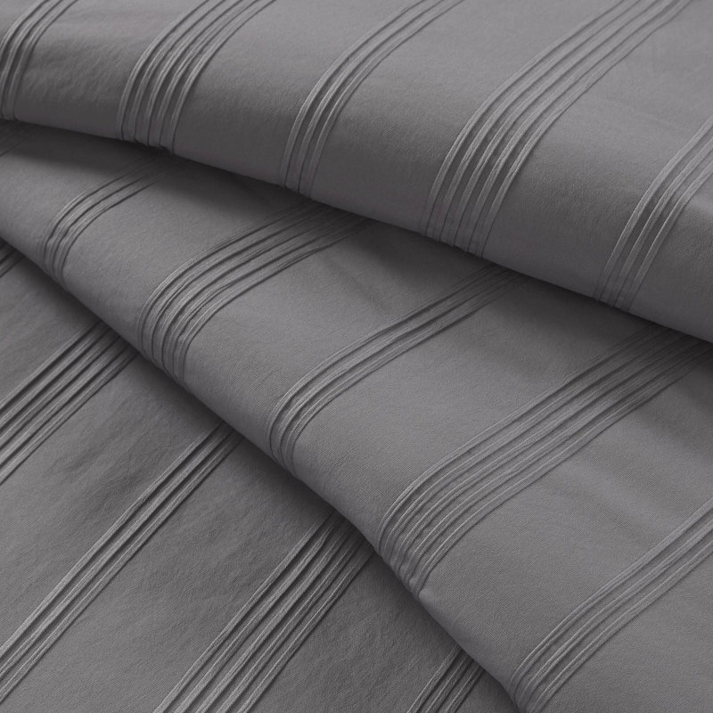 Housse de couette entièrement tissée à rayures, infroissable, idéale pour les chambres d'amis 3