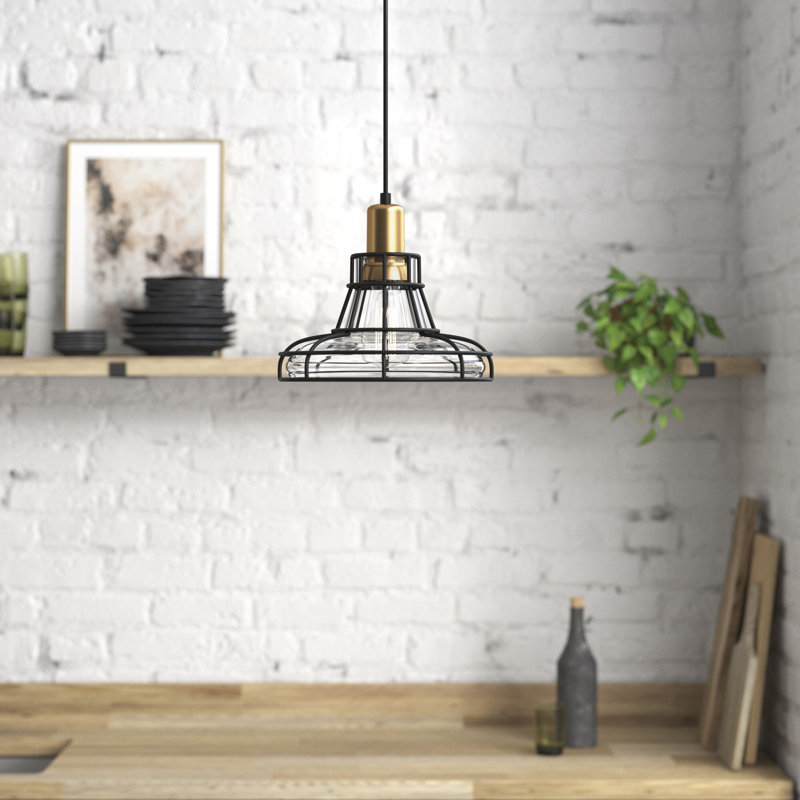 Luminaire suspendu en forme de dôme à 1 lumière Alvelo