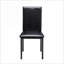 Bureau d'écriture 2pc Ensemble de chaises, plateau en faux marbre, structure en métal noir pour petits espaces | Noir | Métal