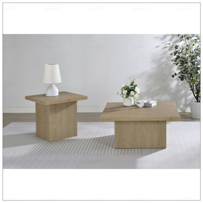 Eldridge Latte 2-piece Coffee Table Set