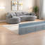 Canapé moderne en chenille gris, grand design confortable pour la maison