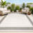 Clap Back Classic Diamond Border Cream/Black Indoor/Outdoor Rug-69807151