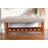 Charla Fabric & Oak Finish Bench-496043724