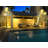 Solar Powered Integrated LED Metal Pathway Light Kit-73376410
