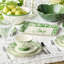 Plateau ovale 16 x 12 pouces Le Jardin - Plateau de dinde en grès pour fêtes de Pâques et fêtes de Pâques - Plateau de service élégant pour les réceptions en famille