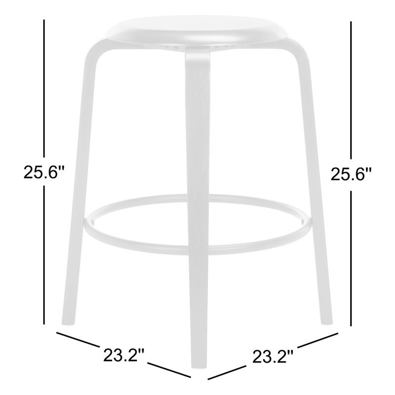 Tabouret de comptoir 25,6 po Eves, Noir