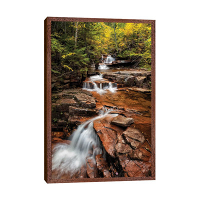 USA, New Hampshire, White Mountains, Vertical Panorama Of Coliseum Falls by Ann Collins - Print on Canvas