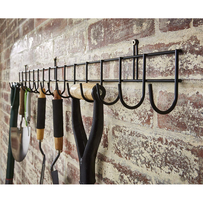 Multi Tool Storage Rack Shed Garage, 6" H x 102" W x 12" D