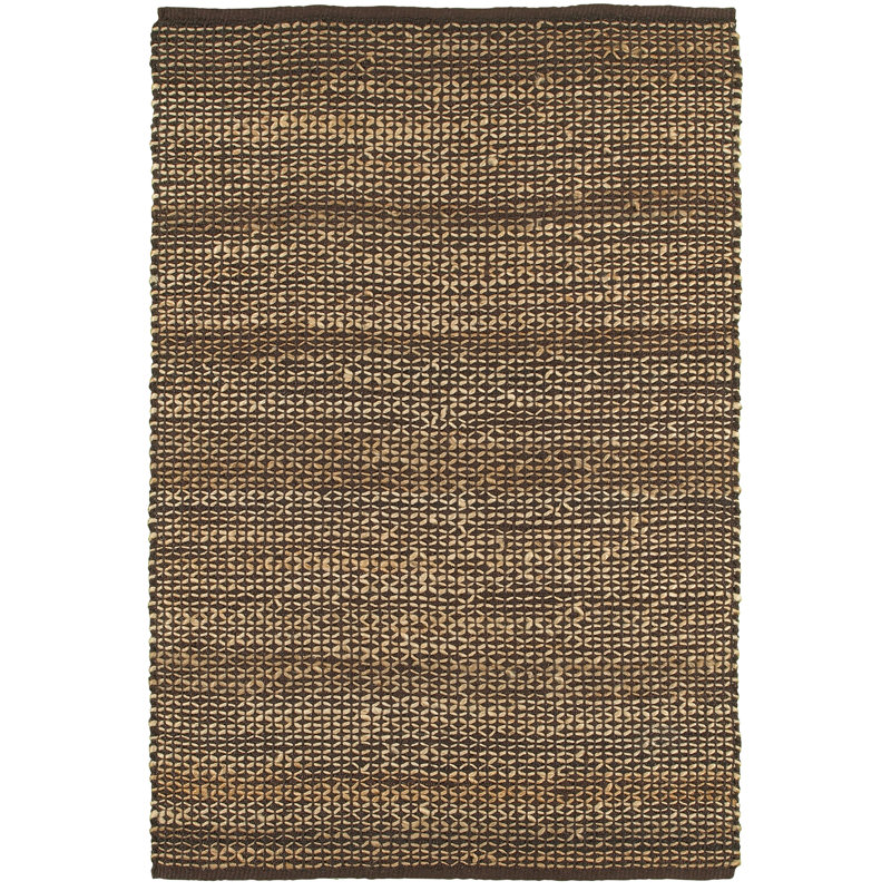 Tapis espresso tressé à la main Ashtyn