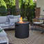 Aegean 24" Round Steel Propane Fire Pit Table with Hidden Tank Storage by Real Flame-737757493