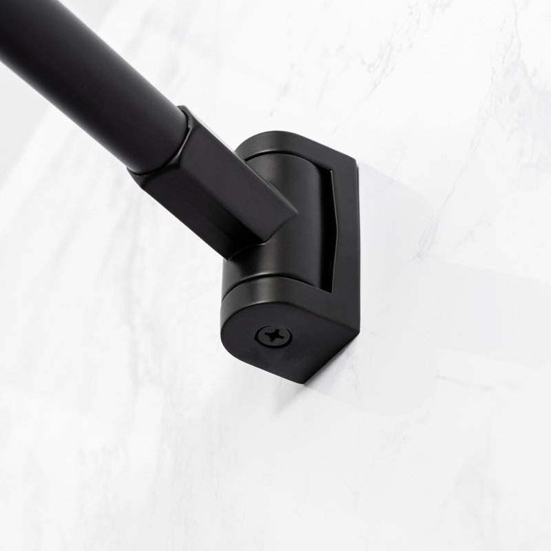 61'' Curved Shower Curtain Rod, Black