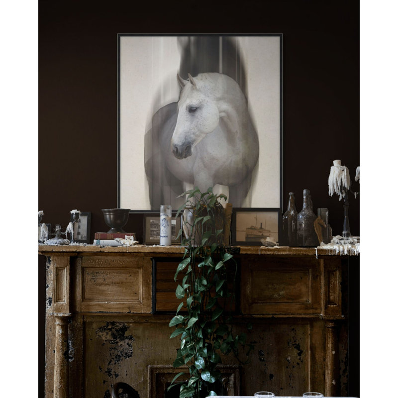 Lady Gray 1 Framed Photographic Print Canvas, 53.25" H x 49.25" W