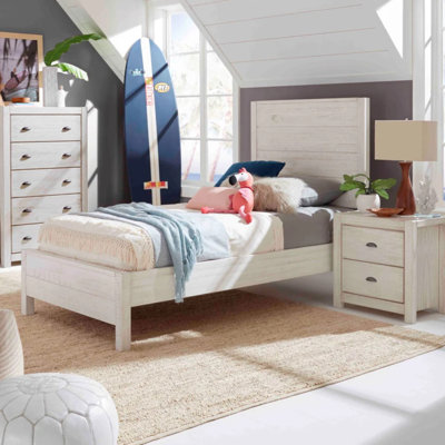 Montauk Solid Wood Panel Bed