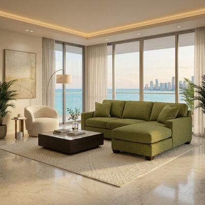 Modern L-Shape Sectional Sofa,for Living Room, Bedroom and Apartment