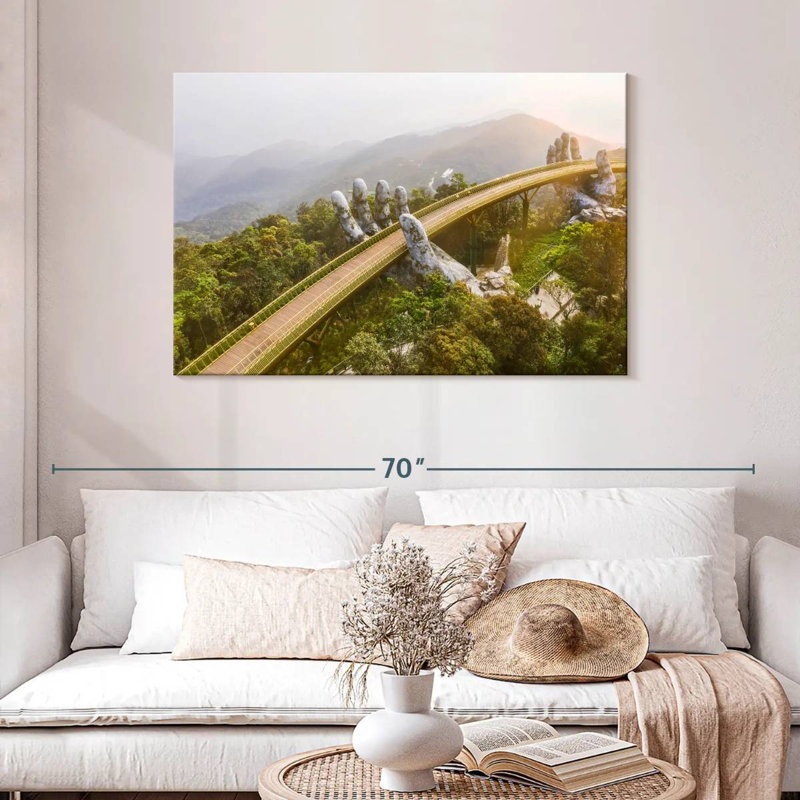 Lilie Vietnam Hands Bridge, 30" H x 45" W