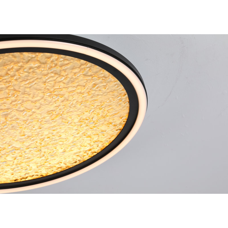 Azeemah Plastic LED Flush Mount, 6cm H x 39.5cm W x 39.5cm D