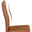 color Faux Leather Modern High-backed Dining Chairs with Metal Legs-433931300