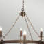 Cochere 8 - Light Waggon Wheel Chandelier