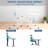Height Adjustable C Shape Laptop Table