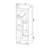 Convertible Tv Console In White - Geometric Storage Concept, & Particle Board Construction Stand And Bookcase White, Spacious Idea, Built