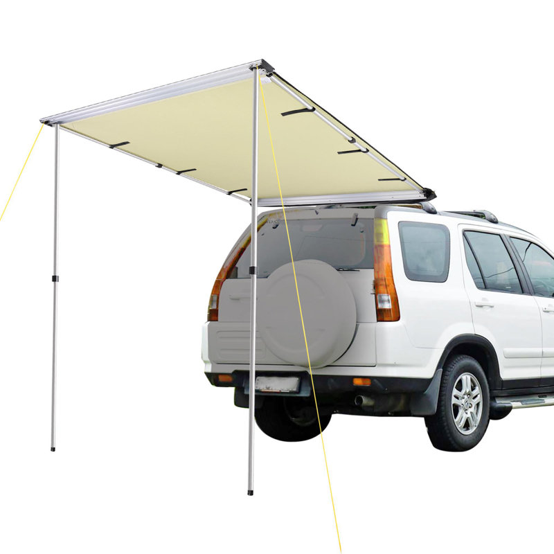 Yescom 55.12'' W x 84.62'' D Fabric Beige Cover Retractable Patio Awning