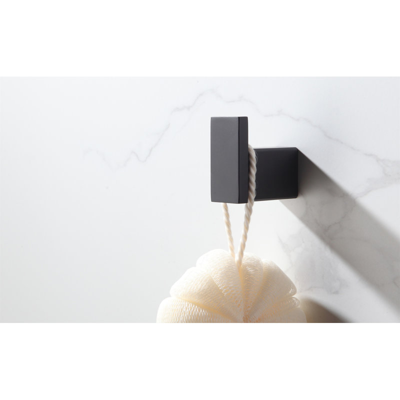 4 - Piece Bathroom Hardware Set, Black