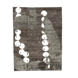 Abstract Area Rug in Brown