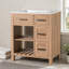 Freestanding Standard Single Vanity Bathroom Vanity With Resin Top