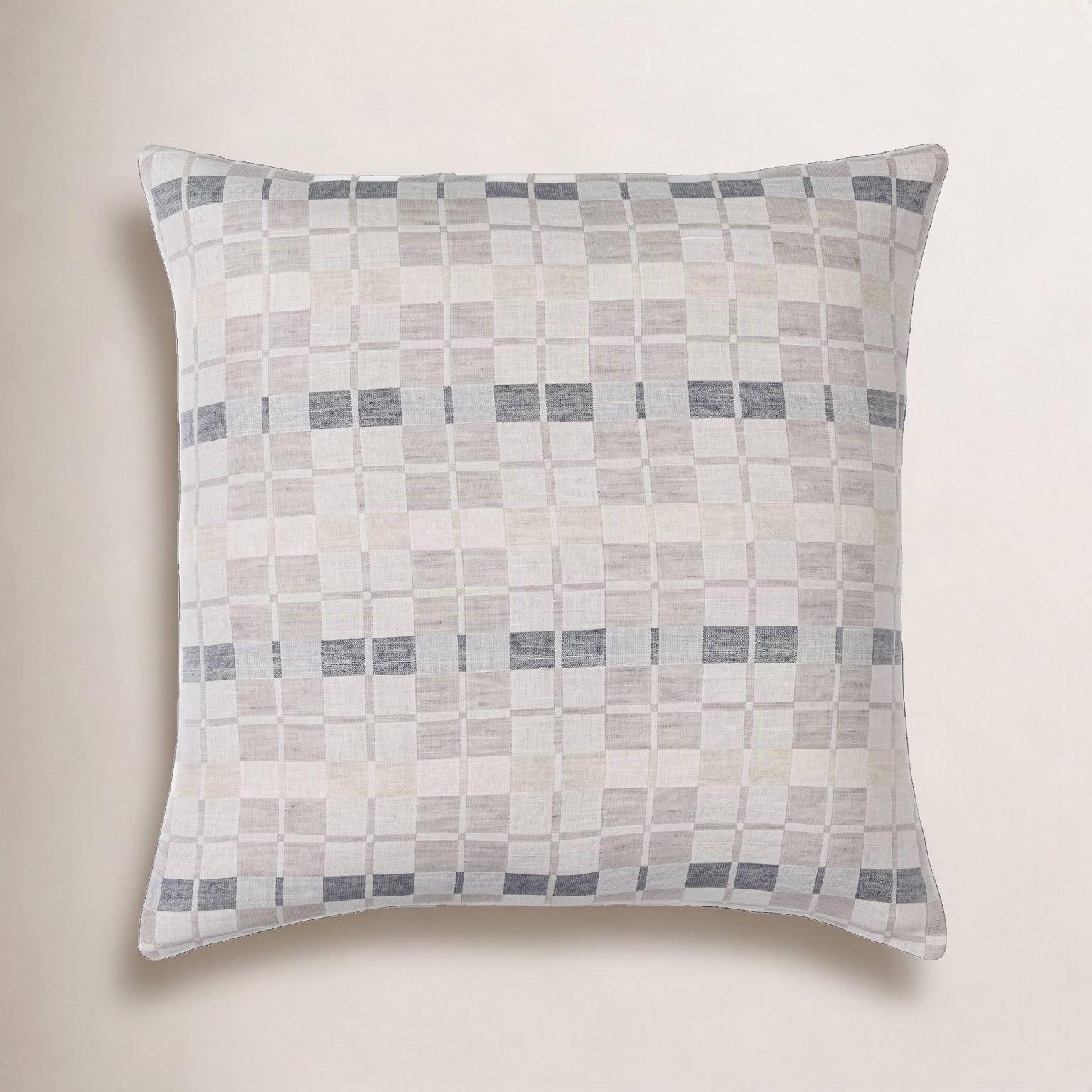 Deckland Geometric Linen Throw Pillow, 18" x 18", Polyester/Polyfill