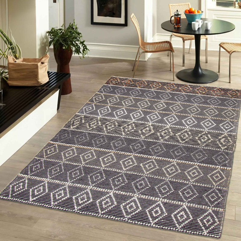 Tapis unique en laine nouvel âge Delayne