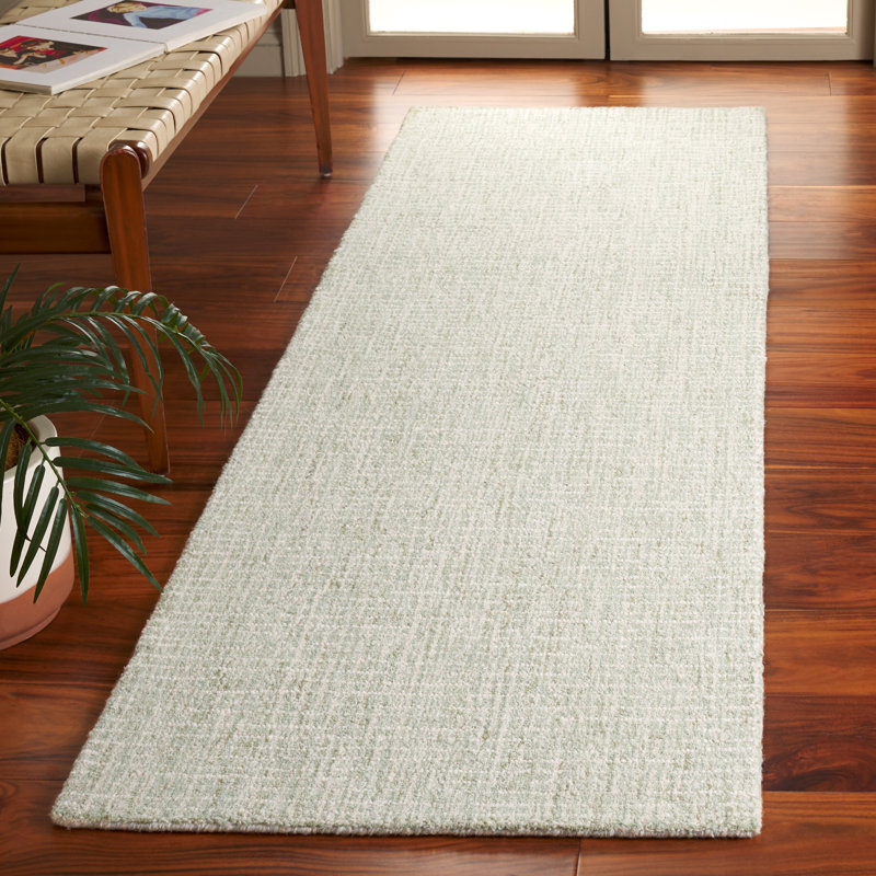 Micailah Tufted Wool Pile Performance Abstract Rug, Runner 2'3" x 8'
