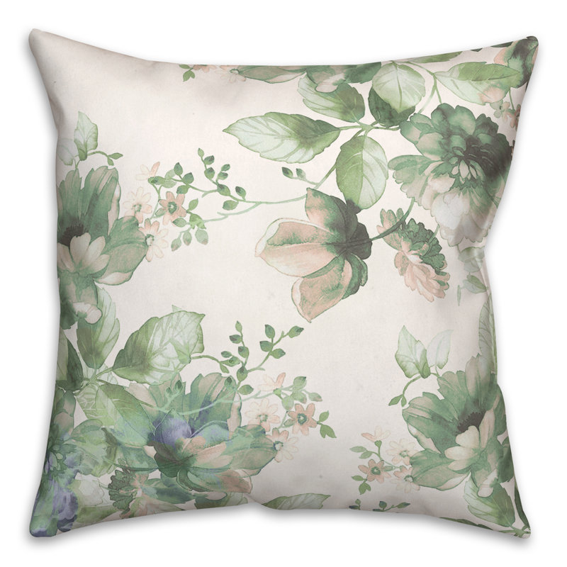 Floral Throw Pillow