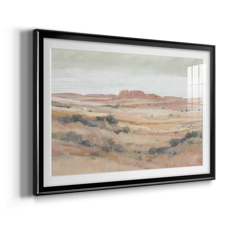 " Southwest Landscape II ", 42.5" W x 30.5" H, Black