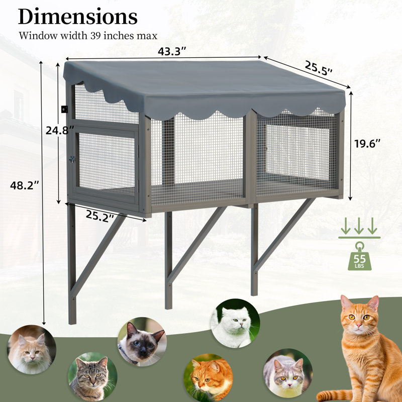 Enceinte de fenêtre en bois Catio
