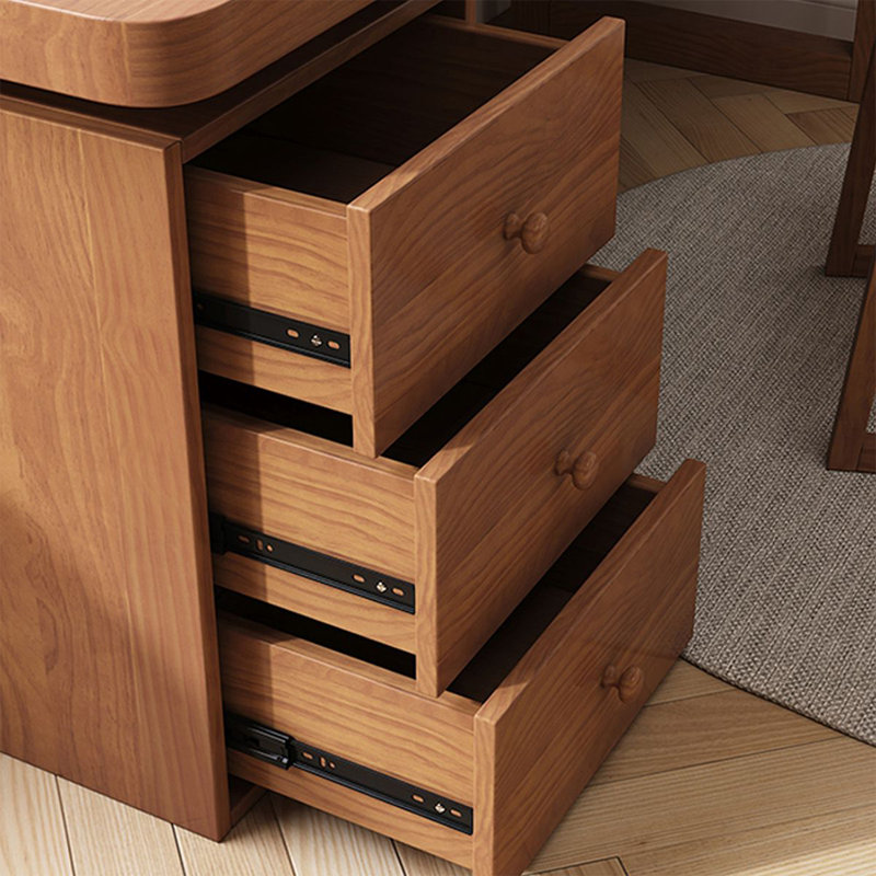 Bureau rectangulaire moderne et simple avec armoires, 29.53"H*86.61"W*23.62"D, Gauche