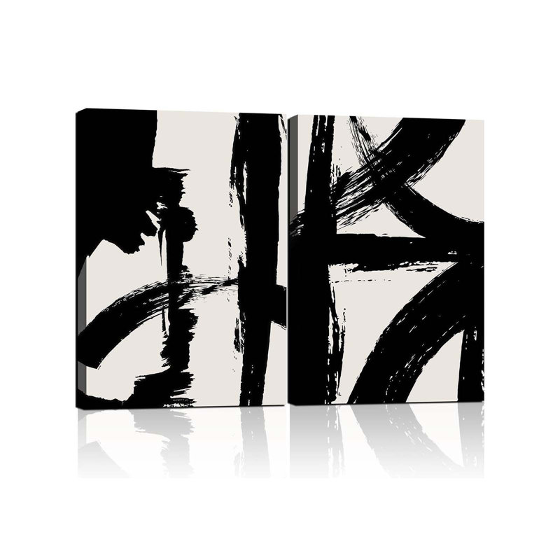 2 Piece Wrapped Canvas Print, 40 cm H x 30 cm W