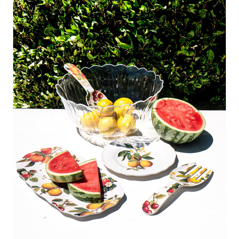 Bol de service en acrylique Figural - transparent - 14,09 po