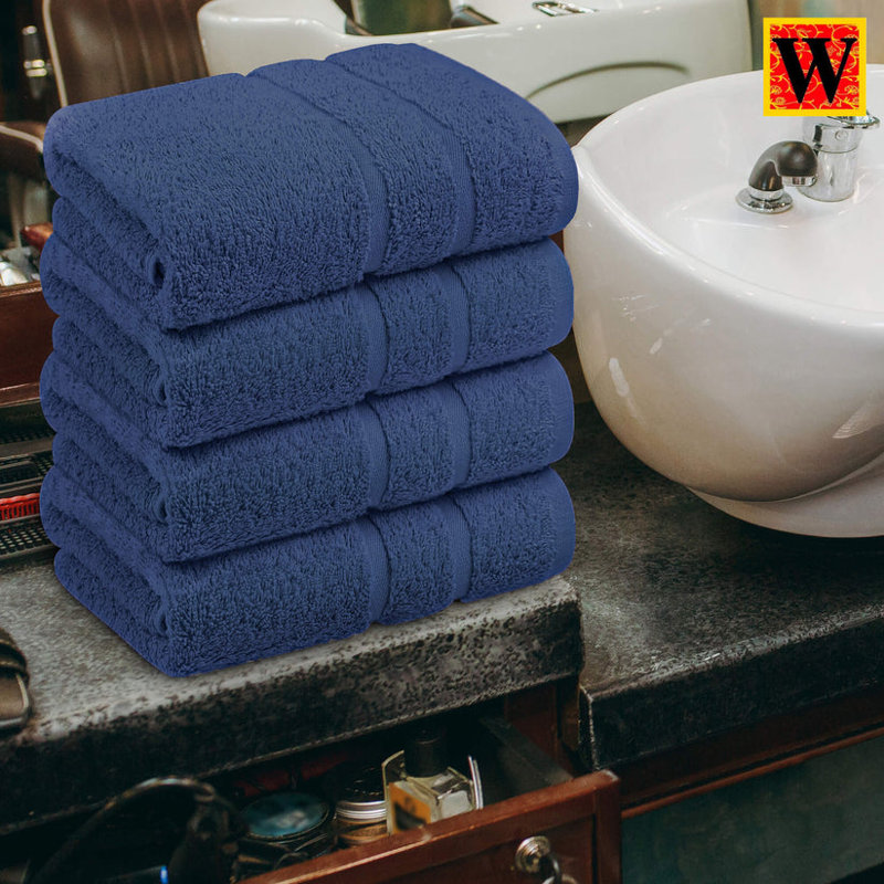 Cotton Hand Towel 50x100, Mid Blue