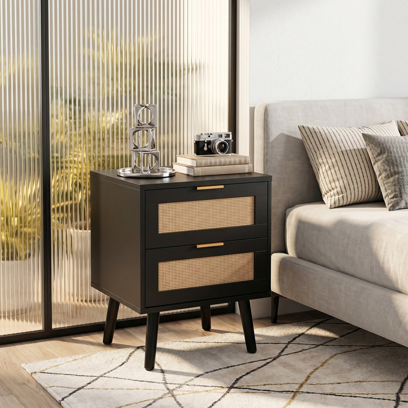 Bedside Table, Black