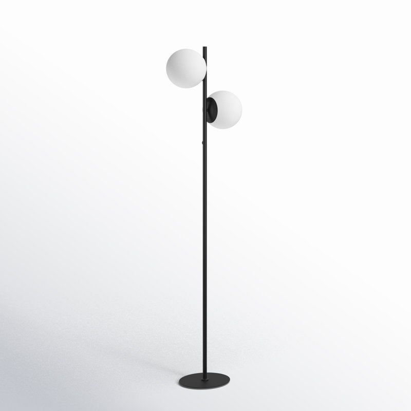 Lampe sur pied à branches 66,75 po Skipworth, Noir mat