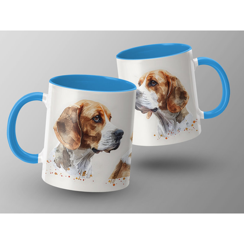 Ceramic Coffee Mug, Light Blue