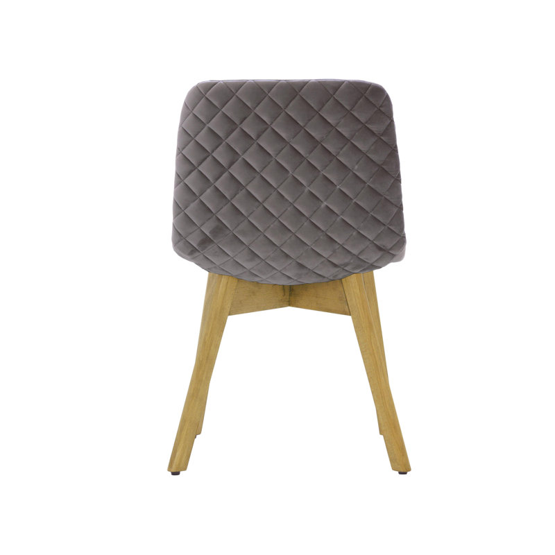 Jada 48cm H Velvet Upholstered Side Chair, Elephant