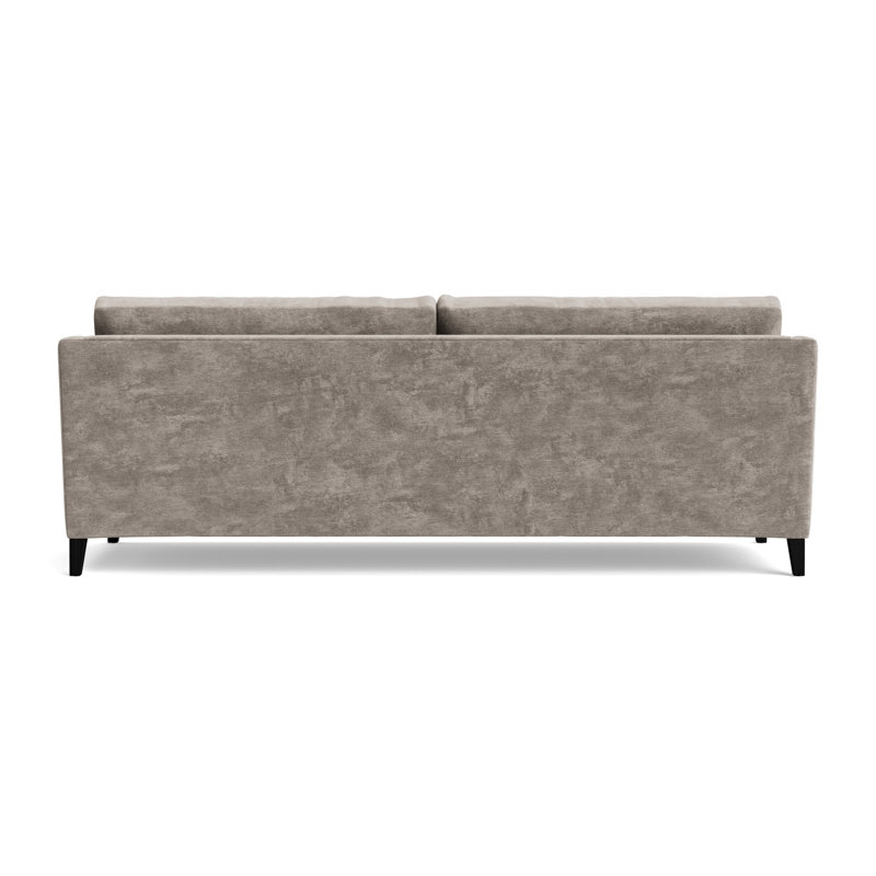 Gigi No Skirt 85 Sofa, Vintage Chenille - Mink, Black