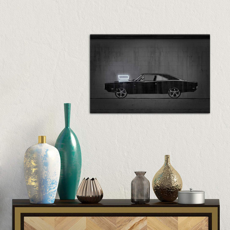 Charger 1 Piece Wrapped Canvas Wall Art, 66.04 cm H x 45.72 cm W x 1.91 cm D